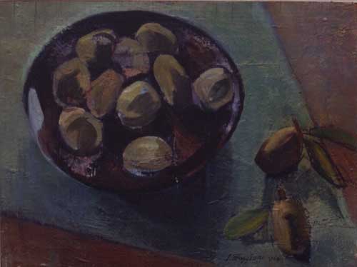 Mandorle sul piatto nero, 1954
