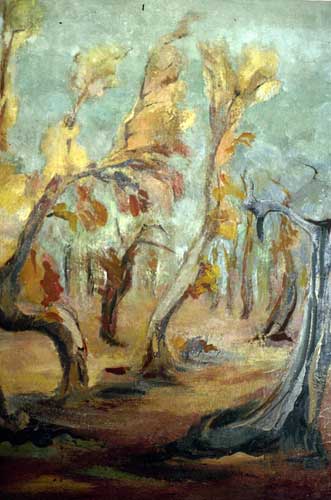 Uliveto bruciato (olivi bruciati), 1975
